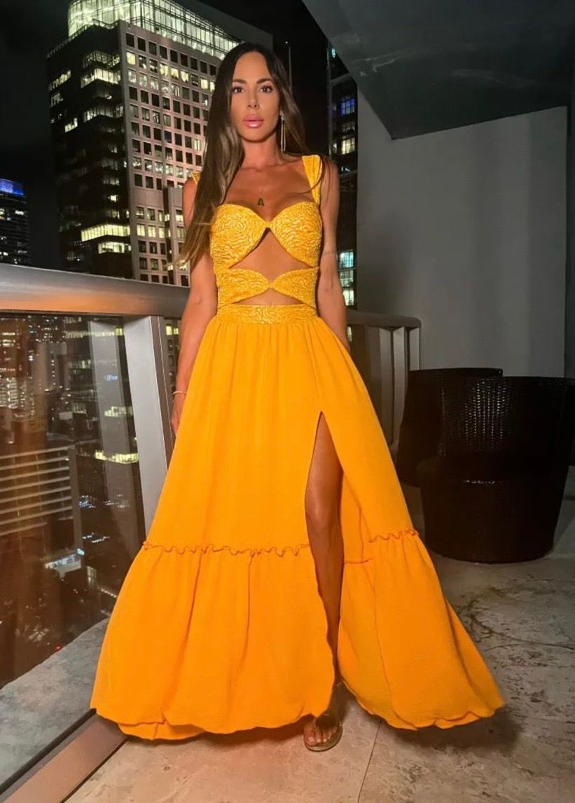 CutOut Front Slit Maxi Dress