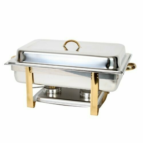 8 Quart Full Size Stainless Steel Chafer Dish