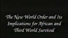 THE NEW WORLD ORDER AND ITS IMPLICATIONS FOR AFRICAN AND THIRD WORLD SURVIVAL