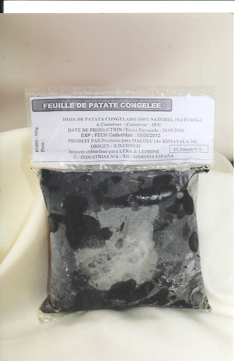 MATEMBELE HOJA DE PATATA