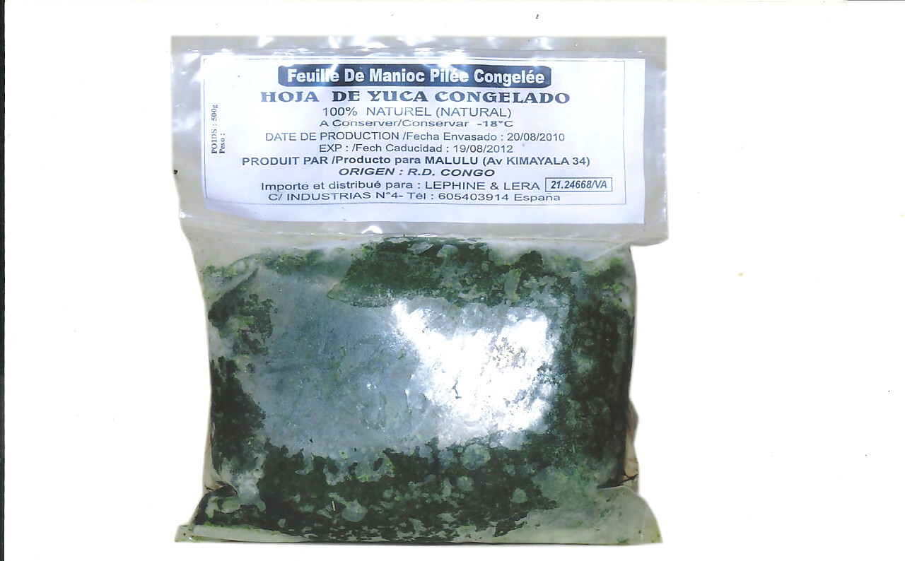 HOJA DE YUCA  100 %  SAKA SAKA  PONDU 100%