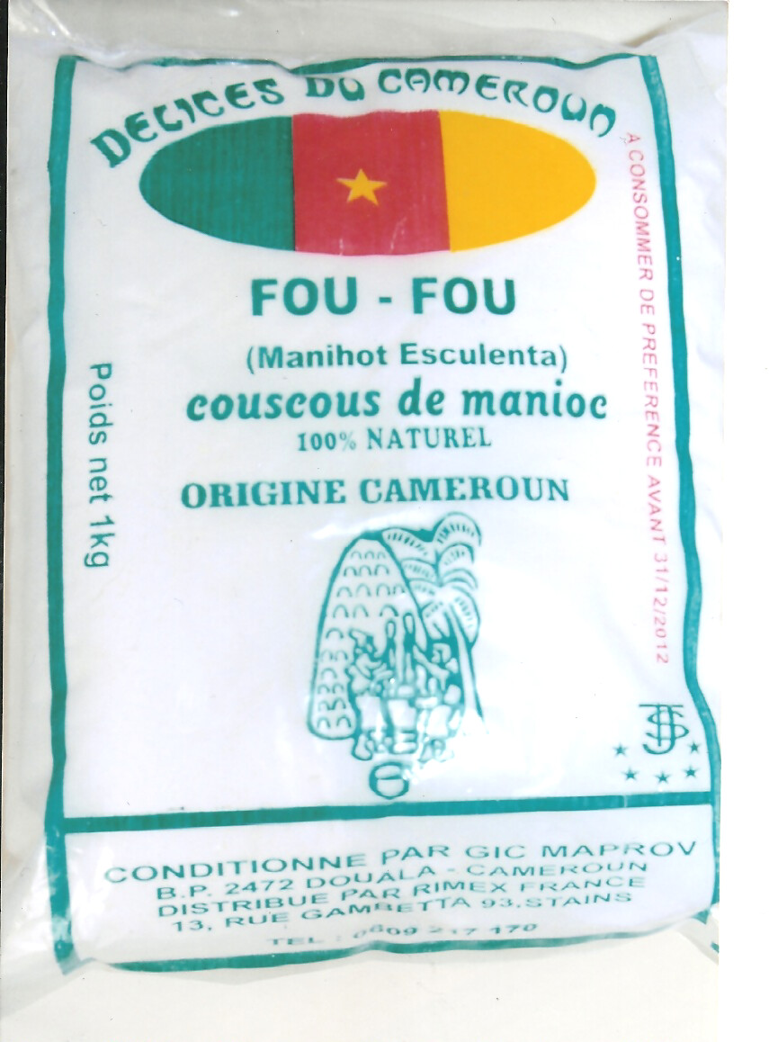Harina de Yuca  Fou Fou du Manioc