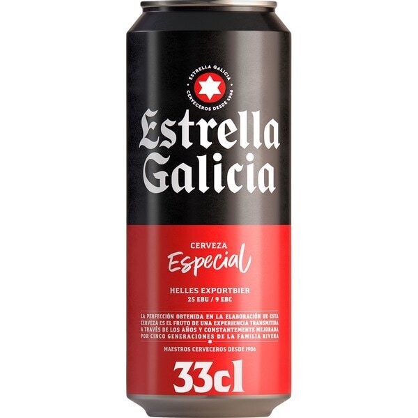 Cerveza  Estrella Galicia Lata 33 CL