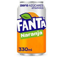 FANTA NARANJA ZERO LATA 330 ML