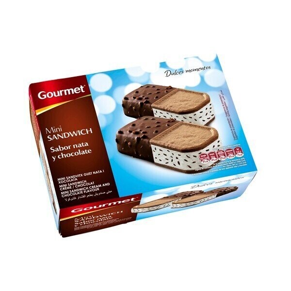 HELADO GOURMET MINI SANDW 54 G 6 UN