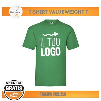 T-SHIRT FRUIT OF THE LOOM "VALUEWEIGHT T" CON LOGO