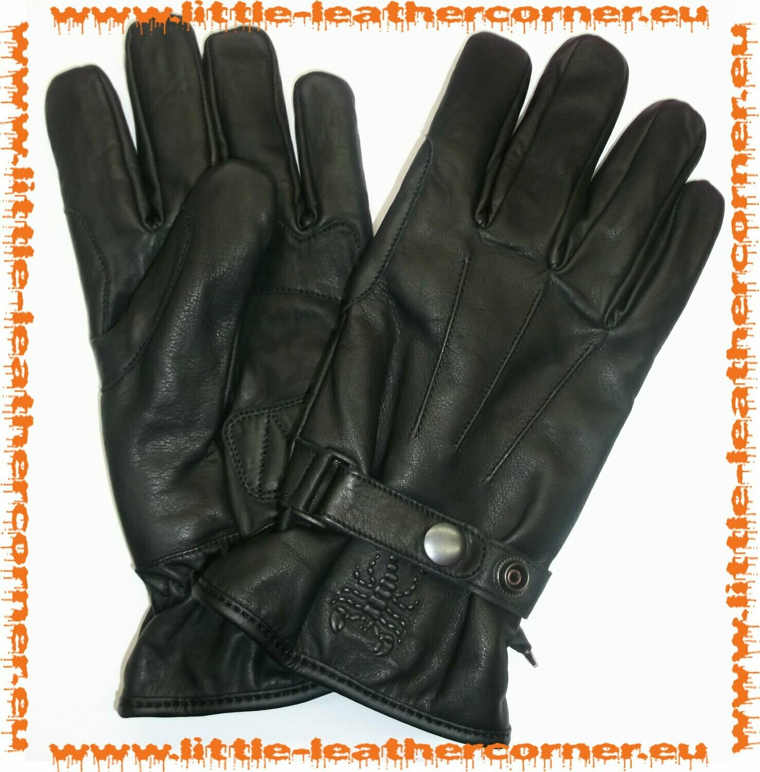 Skorpion BOBBER schwarz Motorrad Harley Handschuh Reithandschuhe  leicht gefüttert