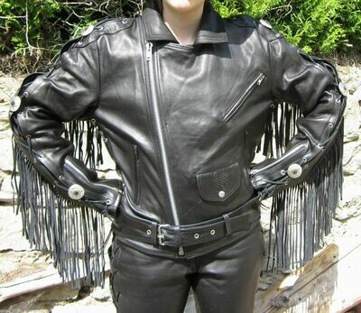 Skorpion Fransenjacke Highway, Motorradlederjacke Skorpion Fransenjacke Highway, Motorradlederjacke