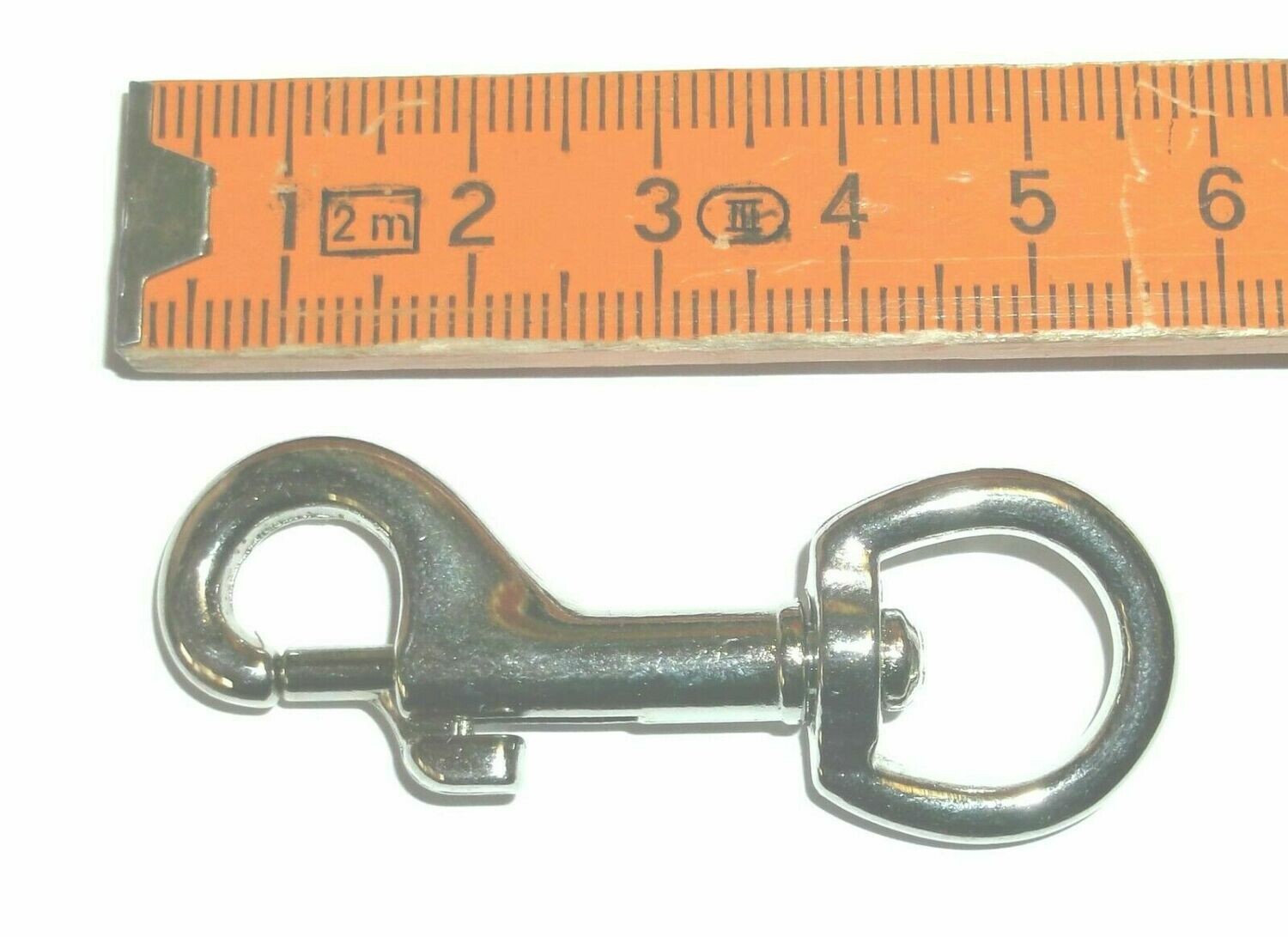 Kuttenverschluss Lederwesten verchromter Karabiner