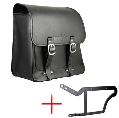 Satteltasche BOSTON 20 Liter mit Halterung Softail (1984 bis 2017)-links Satteltasche BOSTON 20 Liter mit Halterung Softail (1984 bis 2017)-links