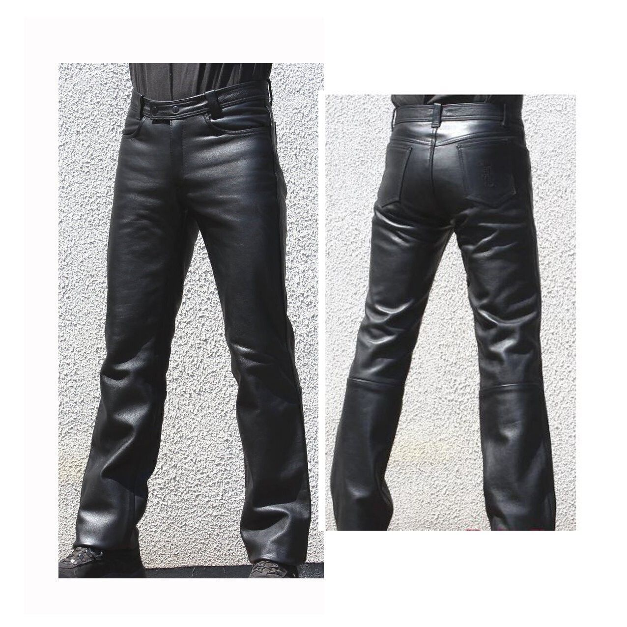 Lederjeans Classic Lederhose Motorradhose Skorpion Bikerhose