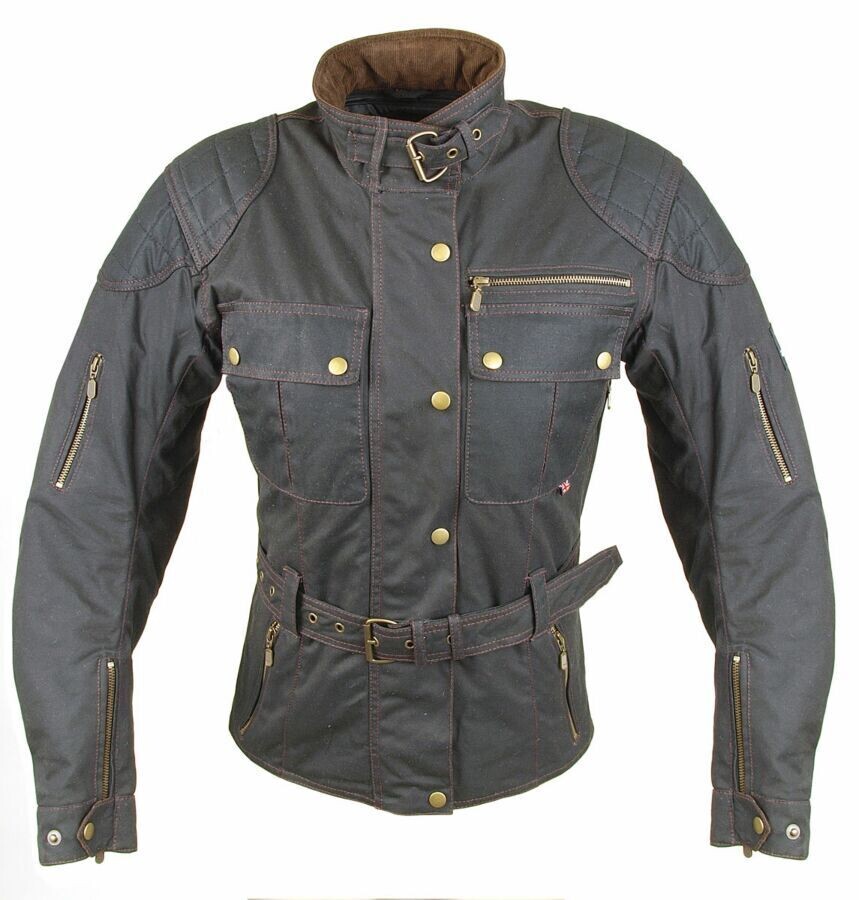 Bores Tropical - Motorrad Wachsjacke - schwarz - Damen