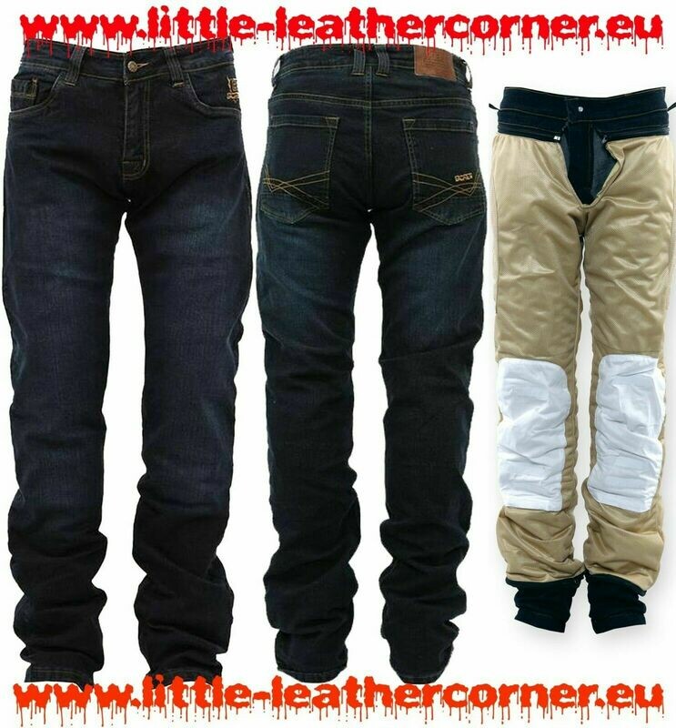 Bores Live - Motorradhose Jeans Herren - Wasserabweisend - BorteXX Aramid - blau