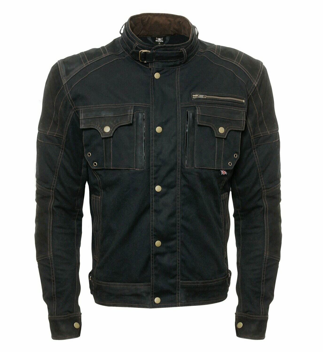 Bores Max - Motorrad Wachsjacke Herren - Aramid - schwarz Bores Max - Motorrad Wachsjacke Herren - Aramid - schwarz