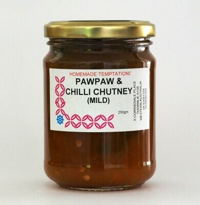 Paw Paw & Chilli Chutney Mild 250gm