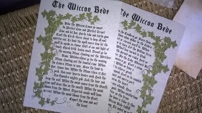 The Wiccan Rede Book of Shadows page set