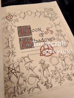 Book of Shadows Title Page (Symbol version)