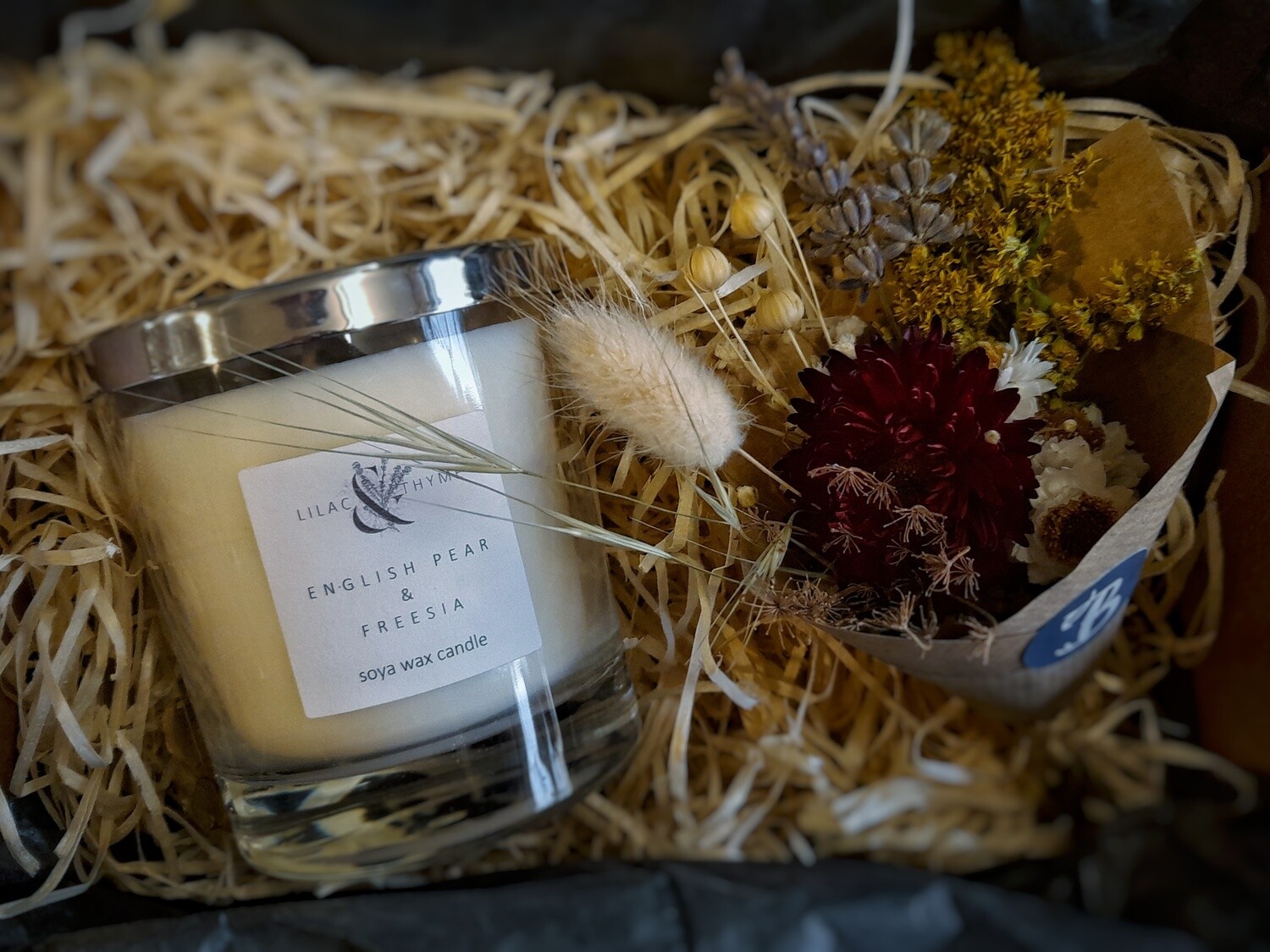 Candle & Posy Gift Set