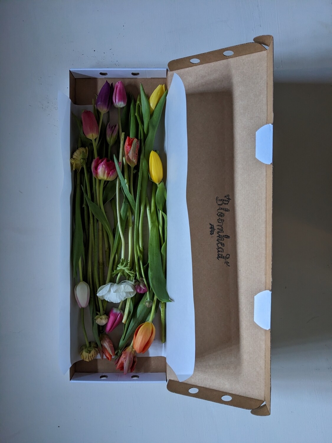 Post fresh flower box