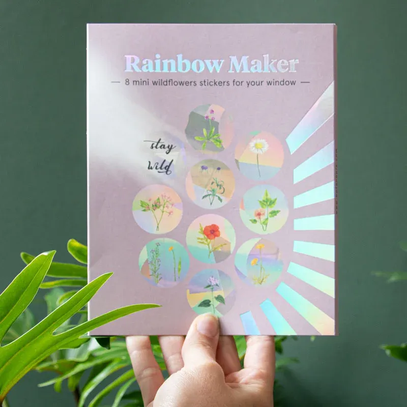 Rainbow Maker - 8m mini wildflowers stickers for your window