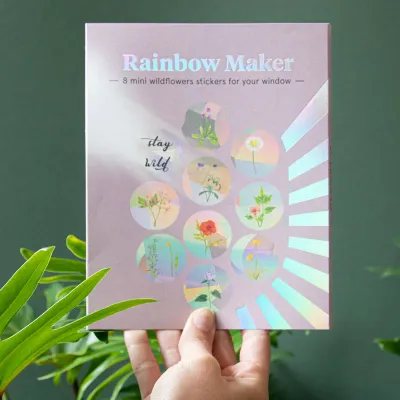 Rainbow Maker - 8m mini wildflowers stickers for your window