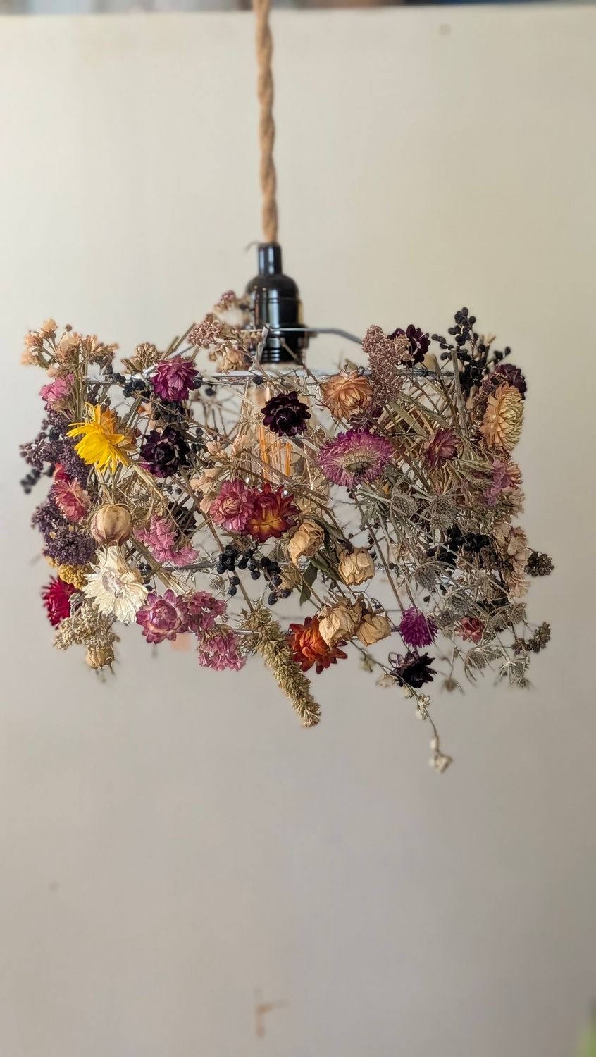 Making a Floral Lampshade