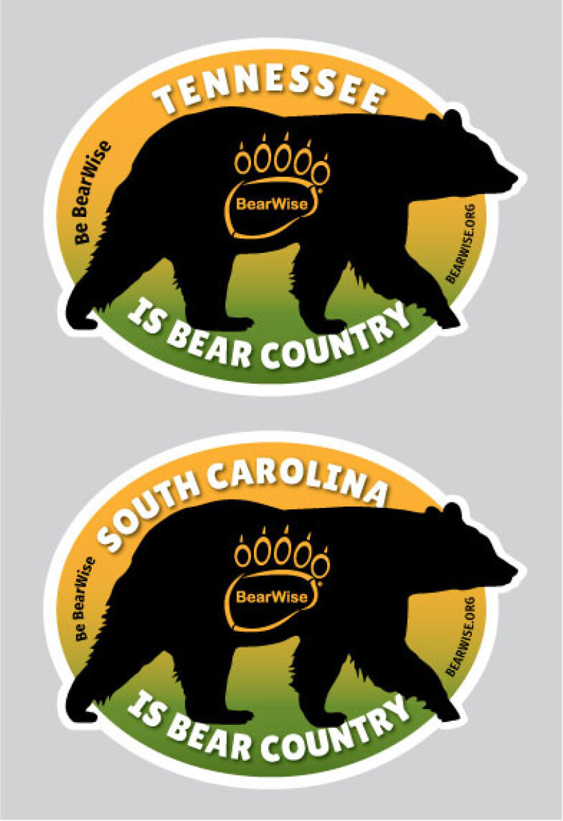 Bear Country State Stickers
