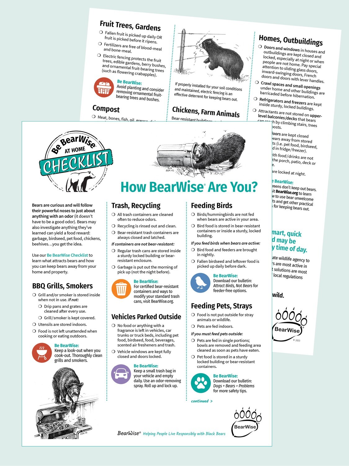 How BearWise Are You? CHECKLIST