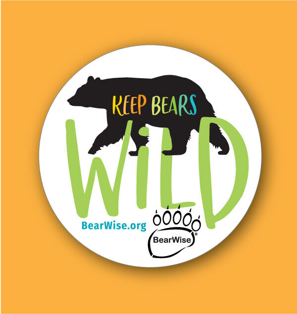 Keep Bears Wild round sticker by BearWise