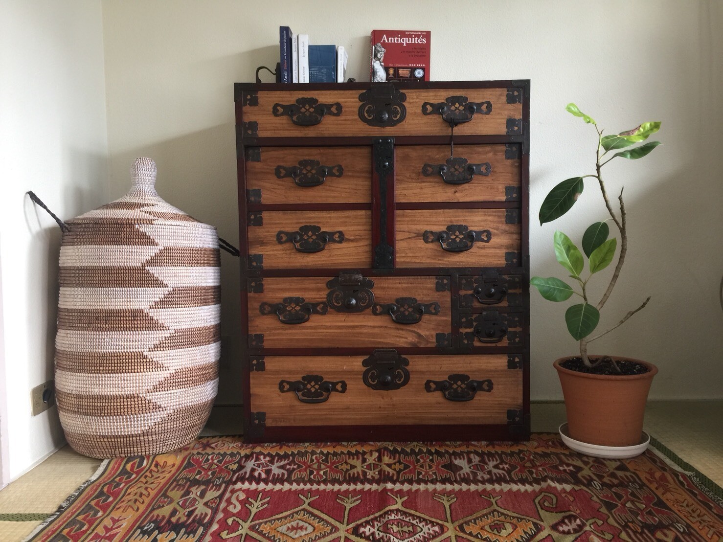 Antique Japanese Clothes Cabinet - ISHO TANSU