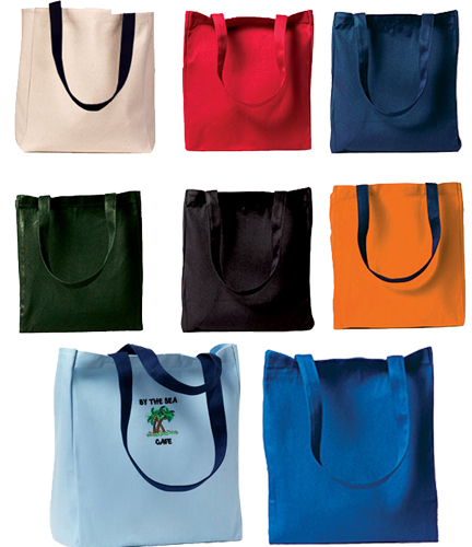 Harriton - Canvas 100% cotton tote bag. 8 oz (6 pcs min.)