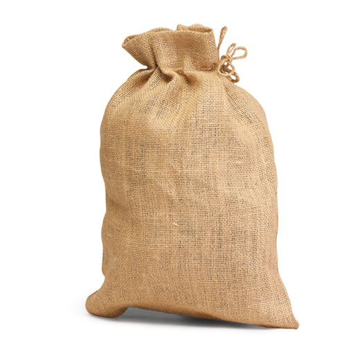 Unlaminated Jute Bag with Drawstring. (Price for 100 pcs)