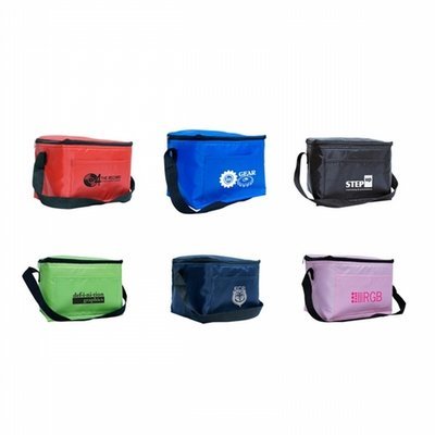 Lunch cooler bag 210 Denier polyester with webbed carry handle - 25 Pcs Total