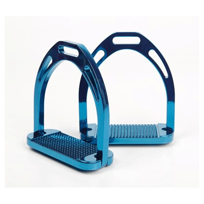 Harry's Horse Stirrups Aluminium, Farbe: Türkis, Größe: 12 cm