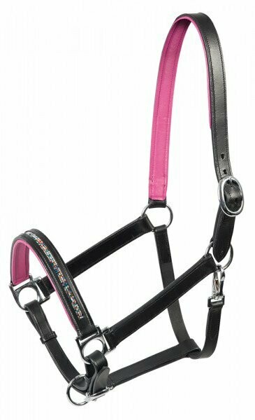PFIFF Lederhalfter 'Vario' mit Strass, new