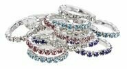 Mähnenbänder Crystal einreihig strass new