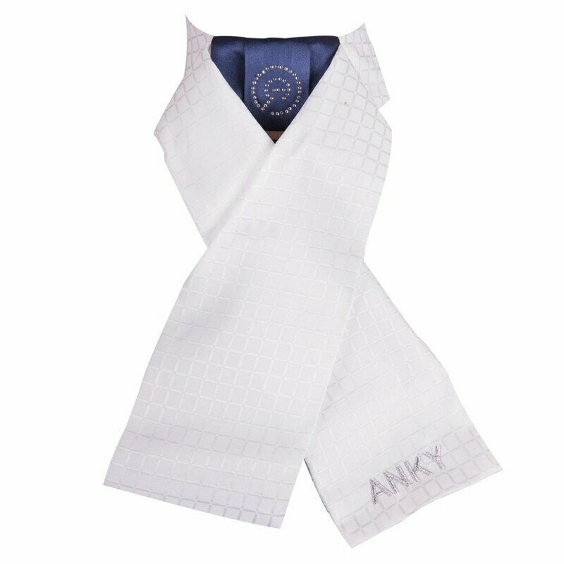 ANKY Stock Tie Delux ATP135014 C-Wear Gr.S White/navy