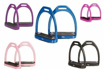 Steigbügel Aluminium Color, 12 cm, rose, new Steigbügel Aluminium Color, 12 cm, rose, new