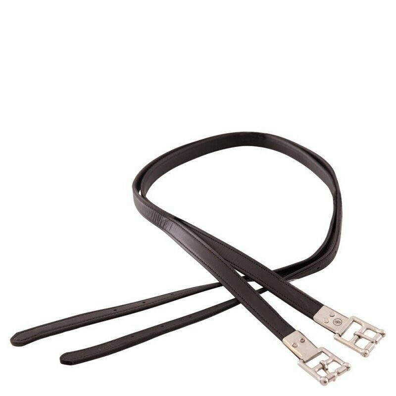 Buegelriemen BR Leder feel 1 Buegelriemen BR Leder feel 1" EST.Schnallen 1,50 m schwarz new
