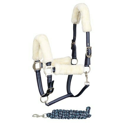 Halfterset Equestrian Society Pearl, Cob, new, Größe: Cob, Farbe: Schwarz