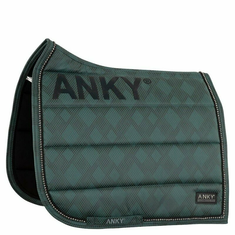 Saddle Pad Check Pearl Dressage XB20001 deep green new