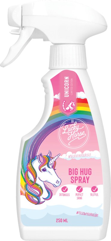 Lucky horse unicorn knuffel spray new