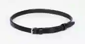 leather blocking belt black