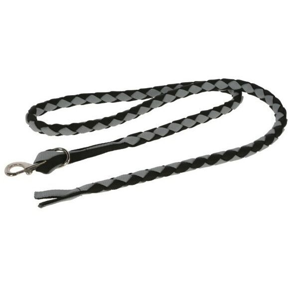 Führstrick American Lead Rope 250 cm schwarz / grau, new