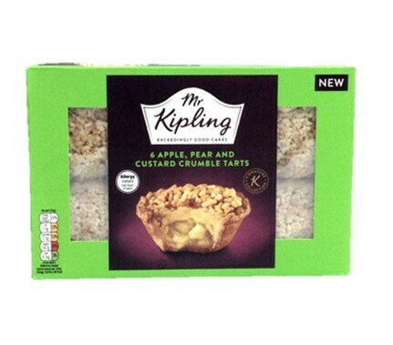 Mr Kipling 6 Apple, Pear and Custard Crumble Tarts Mr Kipling 6 Apple, Pear and Custard Crumble Tarts