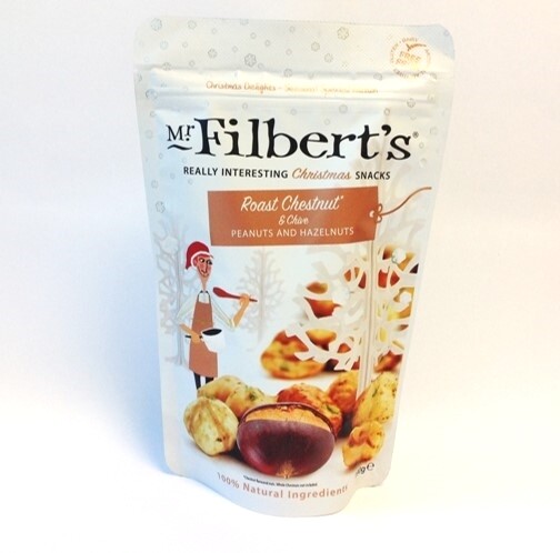 Mr Filberts Roasted Chestnut &amp; Chive flavoured Peanuts and Hazels