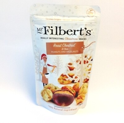 Mr Filberts Roasted Chestnut & Chive flavoured Peanuts and Hazels
