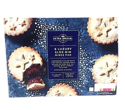 Asda Extra Special 6 Luxury Sloe Gin Mince Pies