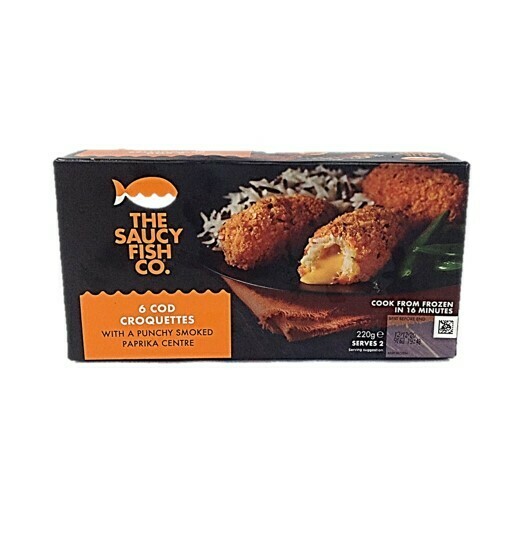 The Saucy Fish Co. 6 Cod Croquettes with a Punchy Smoked Paprika Centre