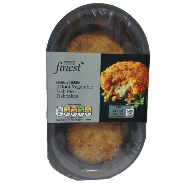 Tesco Finest 2 Vegetable Fish Pie Fishcakes